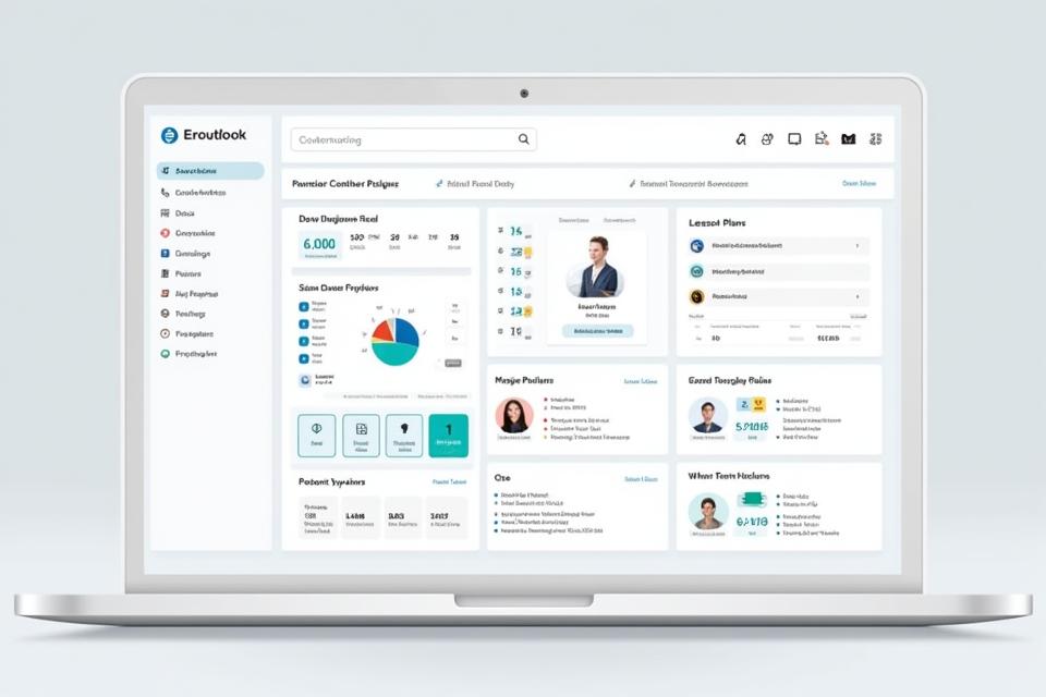 Custom e-learning platform dashboard