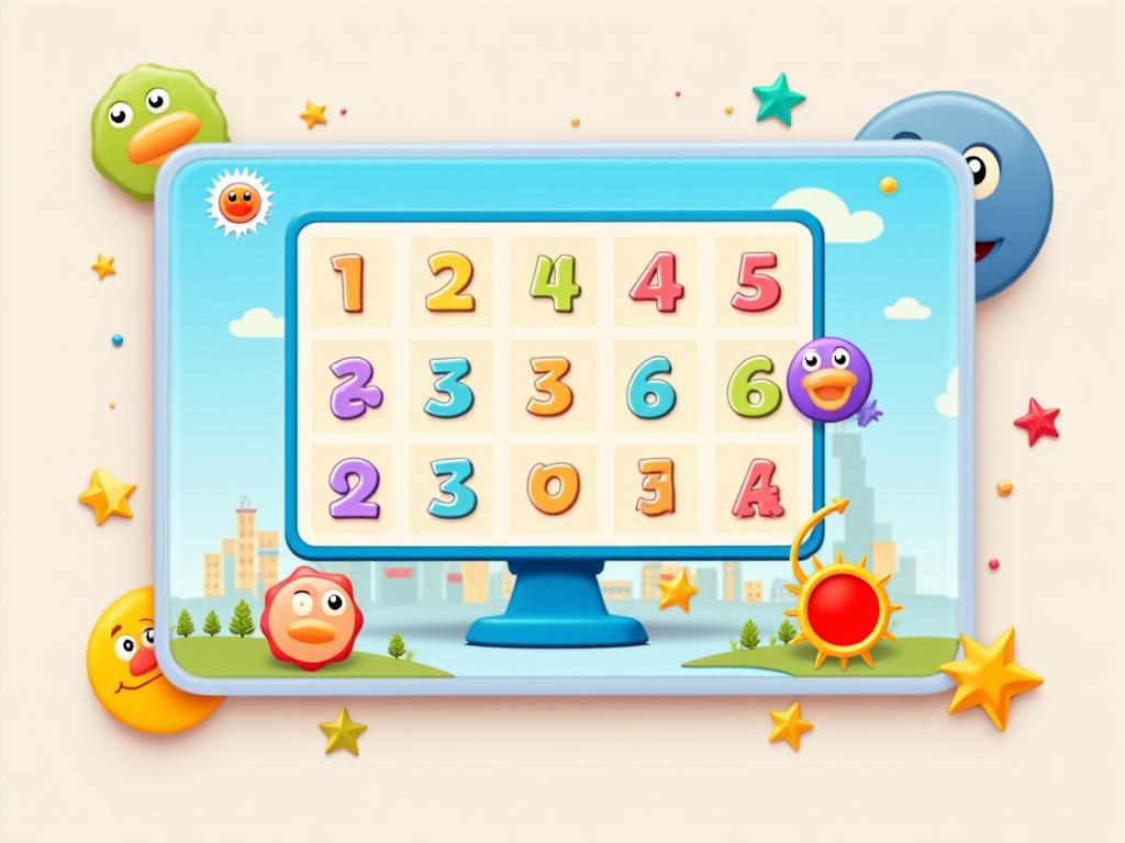 Interactive math puzzles for children